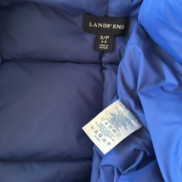 Lands' End Women's Size Small Nylon Blue Puffer Performance Vest Casual Wear EUC - Picture 5 of 10